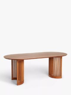 JOHN LEWIS TRESTLE OVAL DARK OAK TABLE RRP £800