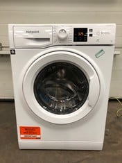 HOTPOINT WASHING MACHINE NSWM7469WUK RRP £299: LOCATION - BOOTH(COLLECTION OR OPTIONAL DELIVERY AVAILABLE)