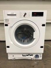 BOSCH SERIES 8 INTEGRATED WASHING MACHINE WIW28502GB RRP £749: LOCATION - BOOTH(COLLECTION OR OPTIONAL DELIVERY AVAILABLE)