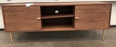 JOHN LEWIS HARVARD MEDIA UNIT WALNUT RRP £699: LOCATION - FLOOR(COLLECTION OR OPTIONAL DELIVERY AVAILABLE)