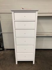 JOHN LEWIS ANYDAY WILTON 6 DRAWER TALLBOY CHEST RRP £249: LOCATION - FLOOR(COLLECTION OR OPTIONAL DELIVERY AVAILABLE)