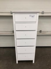 JOHN LEWIS ANYDAY WILTON 6 DRAWER TALLBOY CHEST RRP £249: LOCATION - FLOOR(COLLECTION OR OPTIONAL DELIVERY AVAILABLE)