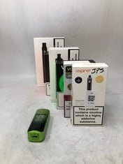 QUANTITY OF VAPES TO INCLUDE ASPIRE POCKEX KIT ROSE GOLD - ID MAY BE REQUIRED - COLLECTION ONLY - LOCATION RACK