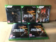 QUANTITY OF GAMES TO INCLUDE CALL OF DUTY BLACK OPS 6 - ID MAY BE REQUIRED - COLLECTION ONLY - LOCATION RACK