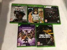 QUANTITY OF CONSOLE GAMES TO INCLUDE GRAND THEFT AUTO THE TRILOGY XBOX SERIES X - XBOX ONE - ID MAY BE REQUIRED - COLLECTION ONLY - LOCATION RACK