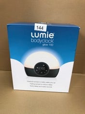 LUMIE BODYCLOCK GLOW 150 - WAKE-UP LIGHT ALARM CLOCK WITH 10 SOUNDS AND SLEEP SUNSET, WHITE.: LOCATION - B RACK