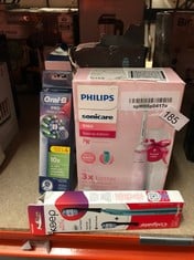 QUANTITY OF ITEMS TO INCLUDE PHILIPS SONICARE 3100 ELECTRIC TOOTHBRUSH, SONIC TOOTHBRUSH, PRESSURE SENSOR AND TIMER, TRAVEL CASE, SUGAR ROSE, MODEL HX3673/11: LOCATION - B RACK