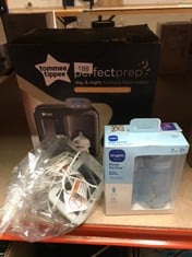 QUANTITY OF ITEMS TO INCLUDE TOMMEE TIPPEE PERFECT PREP DAY & NIGHT THE BABY BOTTLE MAKER MACHINE WITH DIGITAL DISPLAY AND ADJUSTABLE VOLUME, SLATE: LOCATION - B RACK