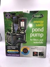 BLAGDON ENERGY SAVER POND PUMP: LOCATION - A RACK