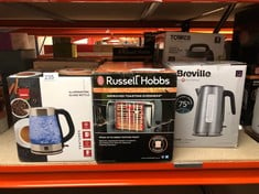 QUANTITY OF KITCHEN & APPLIANCES ITEMS TO INCLUDE BREVILLE EDGE LOW STEAM KETTLE | 1.7L | 3KW FAST & QUIET BOIL KETTLE | ENERGY EFFICIENT | BRUSHED STAINLESS STEEL [VKT236]: LOCATION - C RACK