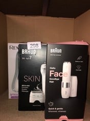 QUANTITY OF HEALTH & BEAUTY ITEMS TO INCLUDE BRAUN SILK-ÉPIL 7 SKINSPA, EPILATOR WITH WIDE HEAD FOR EASY HAIR REMOVAL, WET & DRY, LASTING SMOOTH SKIN, ALL-IN-ONE KIT, 7-081, WHITE/SILVER: LOCATION -