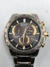 CITIZEN ECO-DRIVE MEN'S PERPETUAL CHRONO A.TAT 4004-52E.: LOCATION - A RACK