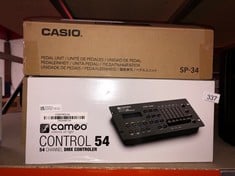 QUANTITY OF TV & AUDIO ITEMS TO INCLUDE CAMEO CONTROL 54-54-CHANNEL DMX CONTROLLER: LOCATION - D RACK