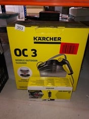 QUANTITY OF ITEMS TO INCLUDE KÄRCHER KAR012 IN CAR ADAPTOR FOR THE OC3 OUTDOOR CLEANER, BLACK, 150 X 38 X 44MM: LOCATION - D RACK