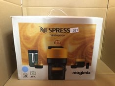 1 X NESPRESSO 11731 VERTUO POP COFFEE MACHINE BY MAGIMIX, PACIFIC BLUE.: LOCATION - D RACK