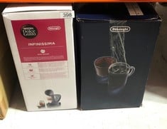 QUANTITY OF ITEMS TO INCLUDE NESCAFÉ DOLCE GUSTO EDG 260.G IN FINISSIMA DOLCE GUSTO POD CAPSULE COFFEE MACHINE, 1470 W, 1.2 LITERS, BLACK AND CHARCOAL, DE'LONGHI FILTER COFFEE MACHINE, 1.25 LITERS, A