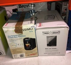 QUANTITY OF KITCHEN & APPLIANCES ITEMS TO INCLUDE TASSIMO BY BOSCH SUNY 'SPECIAL EDITION' TAS3102GB COFFEE MACHINE,1300 WATT, 0.8 LITRE - BLACK: LOCATION - D RACK