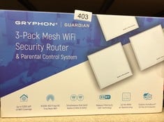 GRYPHON GUARDIAN 3 PACK MESH WIFI SECURITY ROUTER: LOCATION - D RACK