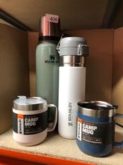 QUANTITY OF ITEMS TO INCLUDE STANLEY CLASSIC LEGENDARY CAMP MUG 0.35L - KEEPS 1.5 HOURS HOT - 3 HOURS COLD - DISHWASHER SAFE - STAINLESS STEEL CAMPING MUG - BPA-FREE THERMOS TRAVEL MUG - ROSE QUARTZ: