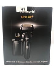 PANASONIC ES-LS9A WET & DRY 6-BLADE ELECTRIC SHAVER FOR MEN - PRECISE CLEAN SHAVING WITH CLEANING & CHARGING STAND.: LOCATION - A RACK