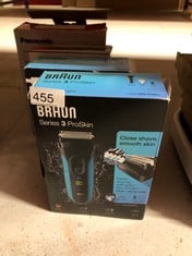 QUANTITY OF HEALTH & BEAUTY ITEMS TO INCLUDE BRAUN SERIES 3 PROSKIN ELECTRIC SHAVER, ELECTRIC RAZOR FOR MEN WITH POP UP PRECISION TRIMMER, BLACK/BLUE RAZOR, PACK OF 1: LOCATION - E RACK