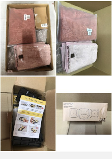 QUANTITY OF ITEMS TO INCLUDE PINK BATHROOM MAT: LOCATION - E RACK