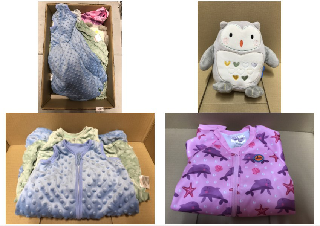 QUANTITY OF ITEMS TO INCLUDE BABY BLANKET : LOCATION - E RACK