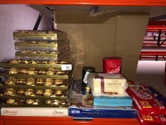 QUANTITY OF ITEMS TO INCLUDE FERRERO COLLECTION PRALINES, CHRISTMAS, CHOCOLATE GIFT, GIFTS FOR WOMEN AND MEN, ASSORTED ROCHER, COCONUT RAFFAELLO AND DARK CHOCOLATE RONDNOIR, BOX OF 32 (359G)SOME MAY