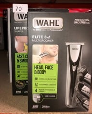 QUANTITY OF HEALTH & BEAUTY ITEMS TO INCLUDE ELITE 8 IN 1 MULTI GROOMER, FULL BODY TRIMMING, WASHABLE BLADE HEADS, NOSE TRIMMING, EAR HAIR REMOVAL, LONG LIFE BATTERY, PERFECT FOR HIM, EASY MAINTENANC