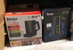 QUANTITY OF KITCHEN & APPLIANCES ITEMS TO INCLUDE SWAN SK14650BLKN ALEXA SMART KETTLE, LED TOUCH DISPLAY, KEEP WARM FUNCTION, STAINLESS STEEL INSULATED, 1.5L, 1800W, BLACK: LOCATION - A RACK