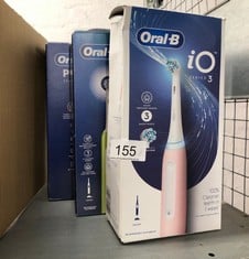 QUANTITY OF HEALTH & BEAUTY ITEMS TO INCLUDE ORAL-B IO3 ELECTRIC TOOTHBRUSHES ADULTS, 1 TOOTHBRUSH HEAD, 3 MODES WITH TEETH WHITENING,  PINK: LOCATION - A RACK