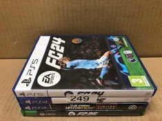 QUANTITY OF VIDEO GAMES TO INCLUDE EA FC24 FOR PS5: LOCATION - B RACK