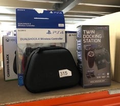 QUANTITY OF TECH & GAMING ITEMS TO INCLUDE SONY PS4 DUALSHOCK 4 CONTROLLER: LOCATION - B RACK