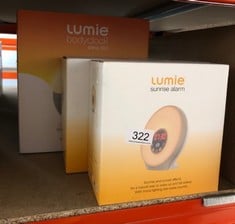 QUANTITY OF HEALTH & BEAUTY ITEMS TO INCLUDE LUMIE SUNRISE ALARM - SUNRISE WAKE-UP ALARM, SUNSET SLEEP FEATURE, SOUNDS AND MOOD LIGHTING, WHITE: LOCATION - B RACK