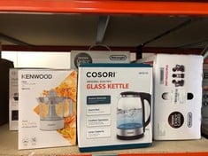 QUANTITY OF KITCHEN & APPLIANCES ITEMS TO INCLUDE BOSCH MYMOMENT INFUSE TWK3M123GB ELECTRIC KETTLE WITH 1.7 L CAPACITY AND FAST BOIL, DUAL SIDED WATER GAUGE, LIMESCALE FILTER, CORD STORAGE IN BLACK: