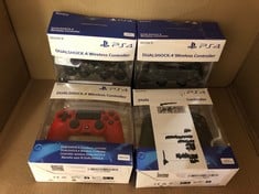 QUANTITY OF TECH & GAMING ITEMS TO INCLUDE SONY PLAYSTATION DUALSHOCK 4 WIRELESS CONTROLLER - BLACK: LOCATION - C RACK