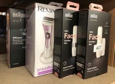 QUANTITY OF HEALTH & BEAUTY ITEMS TO INCLUDE BRAUN FACE MINI HAIR REMOVER, FACIAL HAIR REMOVER FOR WOMEN MINI-SIZED DESIGN FOR PORTABILITY, EFFICIENT FACIAL HAIR REMOVAL ANYTIME, ANYWHERE, WITH SMART