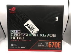 ASUS ROG CROSSHAIR X670E HERO ATX MOTHERBOARD, 18 + 2 POWER STAGES,?PCIE 5.0, DDR5 SUPPORT, FIVE M.2 SLOTS, USB 3.2 GEN 2X2 FRONT-PANEL CONNECTOR WITH QUICK CHARGE 4+, USB4, WI-FI 6E.: LOCATION - A R