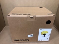 SALOMON ORKA KIDS HELMET SKI SNOWBOARDING, EASY TO ADJUST FIT, LIGHTWEIGHT, YELLOW, KS 4953.: LOCATION - C RACK