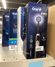 QUANTITY OF HEALTH & BEAUTY ITEMS TO INCLUDE ORAL-B PRO 1 ELECTRIC TOOTHBRUSH FOR ADULTS WITH 3D CLEANING, 1 TOOTHBRUSH HEAD, GUM PRESSURE CONTROL, BLACK, ELECTRIC TOOTHBRUSH & ACCESSORIES: LOCATION