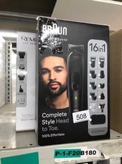 BRAUN 16-IN-1 ALL-IN-ONE STYLE KIT SERIES 7, MALE GROOMING KIT WITH BEARD TRIMMER, HAIR CLIPPERS, PRECISION TRIMMER & GILLETTE RAZOR, GIFTS FOR MEN,  MGK7470, BLACK & REMINGTON ONE SHAVER: LOCATION -