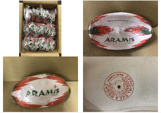 QUANTITY OF ARAMIS PREMIER RUGBY BALLS, APPROX 25 BALLS: LOCATION - D RACK