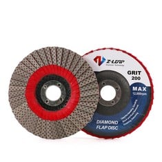 8 X 4INCH 200 GRIT GRINDING WHEELS 100MM FLAP SANDING ABRASIVE DISC FOR ANGLE GRINDER DIAMOND SANDING PAD WITH 5/8" ARBOR - TOTAL RRP £127: LOCATION - B RACK