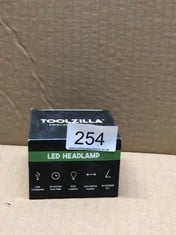 25X TOOLZILLA LED HEADLAMP TOTAL RRP £215: LOCATION - C RACK