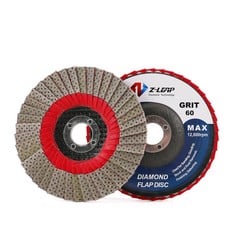 7 X 4INCH 60 GRIT GRINDING WHEELS 100MM FLAP SANDING ABRASIVE DISC FOR ANGLE GRINDER DIAMOND SANDING PAD WITH 5/8" ARBOR - TOTAL RRP £104: LOCATION - C RACK