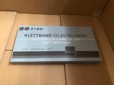 20X KLETTBAND SELBSTKLEBEND 8 METER HOOK & 8 METER LOOP KLETT WITH GLUE TOTAL RRP £100: LOCATION - A RACK