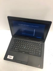 DELL LATITUDE 5495 256GB LAPTOP IN BLACK: MODEL NO P72G. AMD RYZEN 5 PRO 2500U W/ RADEON VEGA MOBILE GFX, 16GB RAM, 14.0" SCREEN: LOCATION - A RACK