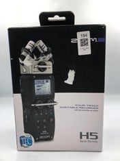 ZOOM H5 4-TRACK PORTABLE RECORDER FOR AUDIO FOR VIDEO, MUSIC, AND PODCASTING, STEREO MICROPHONES, 2 XLR/TRS INPUTS, USB AUDIO INTERFACE, BATTERY POWERED.: LOCATION - A RACK