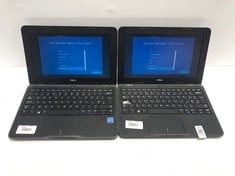 2X DELL LATITUDE 3190, 11.52 SCREEN, 4GB RAM, 64GB STORAGE, INTEL CELERON N4120 CPU @ 1.10GHZ, BLACK, MODEL P26T004 LAPTOPS.: LOCATION - A RACK