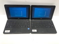 2X DELL LATITUDE 3190, 11.52 SCREEN, 4GB RAM, 64GB STORAGE, INTEL CELERON N4120 CPU @ 1.10GHZ, BLACK, MODEL P26T004 LAPTOP..: LOCATION - A RACK